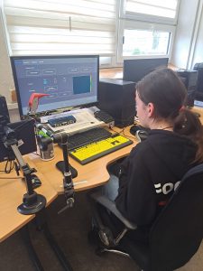Testovanie ovládania PC očami